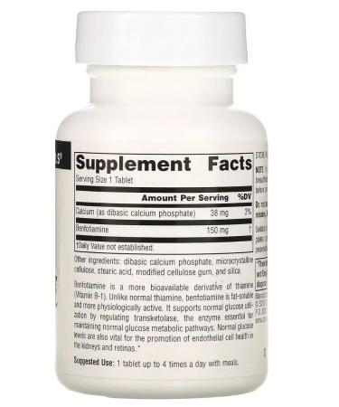 Source Naturals Benfotiamine dietary supplement US Iherb vitamins - Buy Online on GoSupps.com