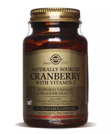 Solgar natural cranberries with vitamin C 60 caps - Buy Online on GoSupps.com