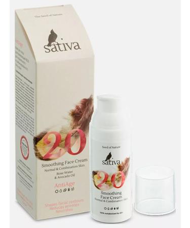 SATIVA Facial cream daytime from wrinkles moisturizing hyaluron No. 20 - Buy Online on GoSupps.com