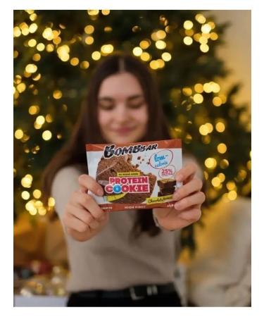 BombBar Protein cookies without bram sugar 12pc x 40g - Buy Online on GoSupps.com