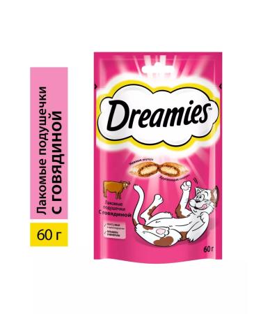 DREAMIES Beef cat treats 6 pcs 60g - Buy Online on GoSupps.com