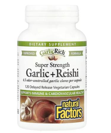 Nutricost Natural Factors Garlicrich Superlane Chesnoka + Reishi