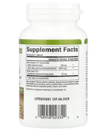 Nutricost Natural Factors Garlicrich Superlane Chesnoka + Reishi - Buy Online on GoSupps.com