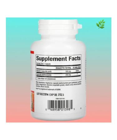 Natural Factors Vitamin C with quercetin 60 capsules - Buy Online on GoSupps.com
