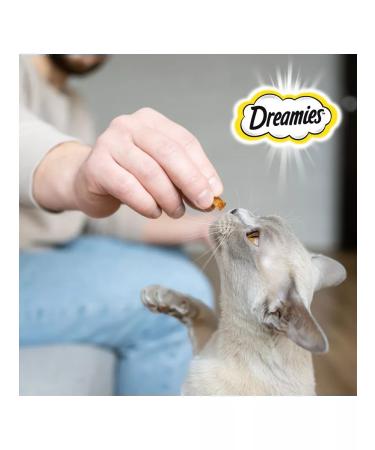 DREAMIES A treat for cats of a pillow with cheese 12pcs of 140g - Buy Online on GoSupps.com