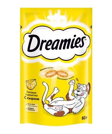DREAMIES Cat a treat with cheese 6pcs 60g - Buy Online on GoSupps.com