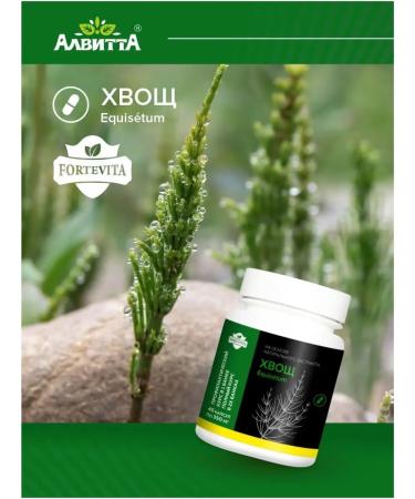 Alvitta Horsetail field 90 capsules Extract Silicon Vitamins - Buy Online on GoSupps.com