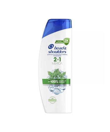 Head & Shoulders Hair shampoo from dandruff and balm 2B1 menthol 0.4l - Buy Online on GoSupps.com