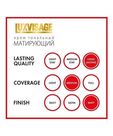 LUXVISAGE Tonal face cream matting aligning tone 2 - Buy Online on GoSupps.com