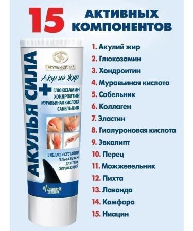 Shark Power Miracle ointment for joint pain with chondroitin and glucosamine. LUCHIKS - Buy Online on GoSupps.com