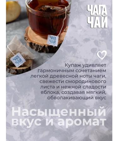 Chaga tea Herbal tea with currant 20 pyramids - Buy Online on GoSupps.com