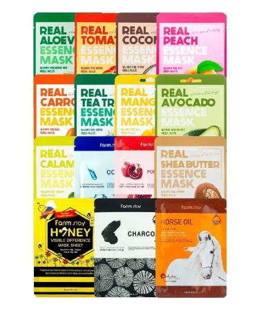 farmstay Set of face masks fabric (15pcs)