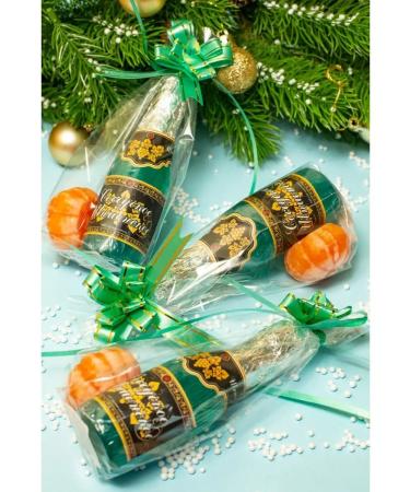 Soap workshop DARENA A gift for the New Year soap champagne and tangerine 3pcs - Buy Online on GoSupps.com