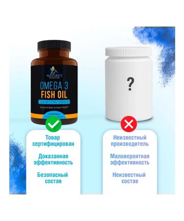 Nature's Nutrition Omega 3 Fish Oil 60 capsules - Buy Online on GoSupps.com