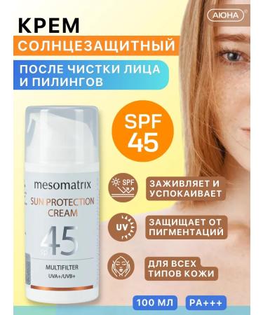 Mesomatrix Professional SUN -lumber moisturizer SPF 45 waterproof