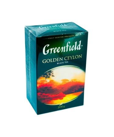 Tea Greenfield Golden Ceylon 200 grams - Buy Online on GoSupps.com