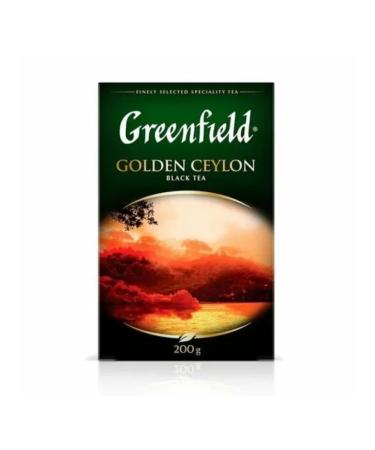 Tea Greenfield Golden Ceylon 200 grams - Buy Online on GoSupps.com