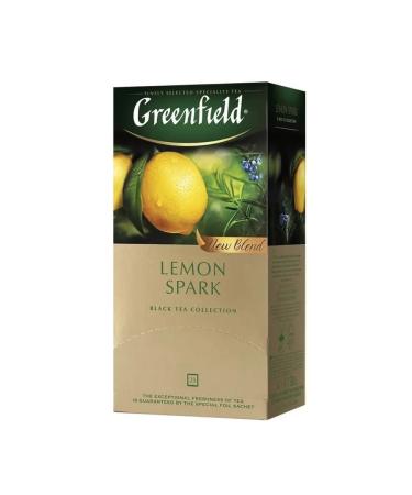 Tea Black Greenfield Lemon Spark 25 bags - Buy Online on GoSupps.com