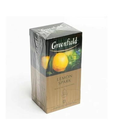 Tea Black Greenfield Lemon Spark 25 bags - Buy Online on GoSupps.com