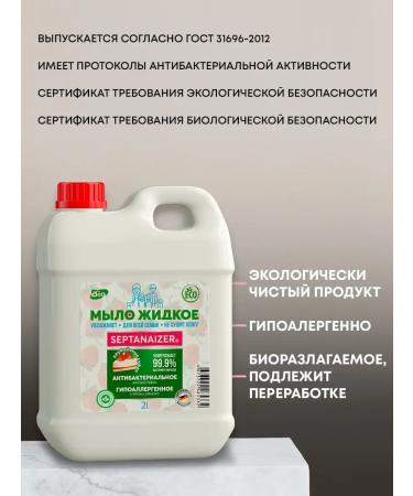 Septanaizer Liquid hand soap and body strawberry souffle 2l - Buy Online on GoSupps.com