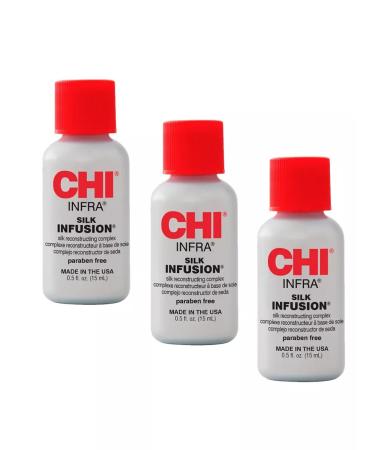 chi Hair oil serum liquid silk infra Infra 3x15ml - Buy Online on GoSupps.com