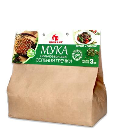 Chuvash bread Green buckwheat 3 kg whole grain gluten - Buy Online on GoSupps.com