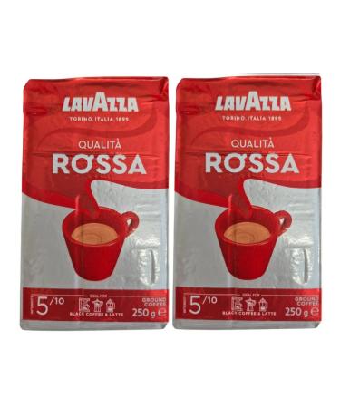Lavazza Coffee ground lavaca Qualita Rossa 2x250gr - Buy Online on GoSupps.com