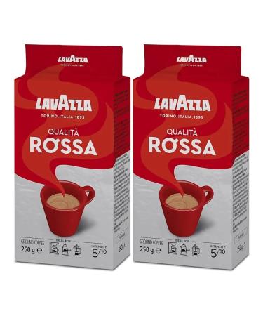 Lavazza Coffee ground lavaca Qualita Rossa 2x250gr - Buy Online on GoSupps.com