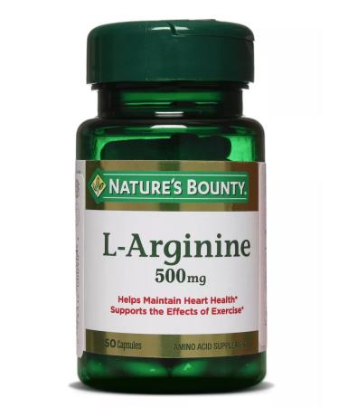 Nature's Bounty Niceche Bounty L-Arginine 500 mg 50 capsules - Buy Online on GoSupps.com