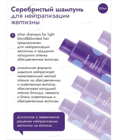 Concept Silver Anti-Yellow shampoo and balm for painted - Buy Online on GoSupps.com