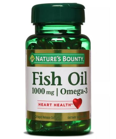 Nature's Bounty Niceche Bounty Fisheries Omega 3 1000 mg fish oil in capsules - Buy Online on GoSupps.com