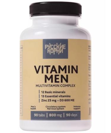 Russian roots Vitamins for men with zinc calcium vitamin complex