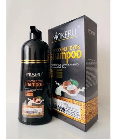 Mokeru Coconut coloring shampoo Dark Brown - Buy Online on GoSupps.com