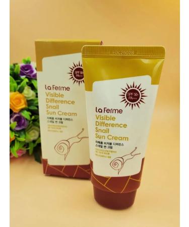 LaFerme Sunflower cream with mucin snail Farmstay - Buy Online on GoSupps.com