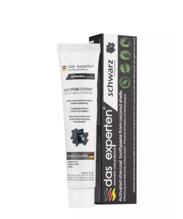 THE EXPERT Black toothpaste for whitening to teeth Schwarz improved - Buy Online on GoSupps.com