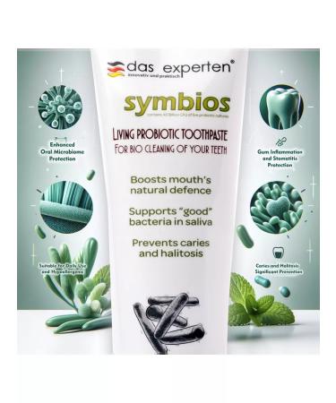 THE EXPERT Live Symbios toothpaste with probiotics 70 ml - Buy Online on GoSupps.com