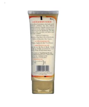 Vaadi Herbals Vaadi Apricot Body and Face Scrub 110g. For mature sensitive and dehydrated skin. - Buy Online on GoSupps.com