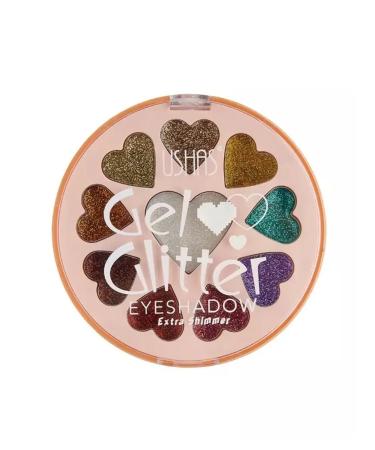 ushas Glitter palette eye shadows t. 03 - Buy Online on GoSupps.com