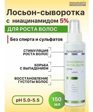 Mesomatrix Professional Serum from hair loss with niacinamide and biotin