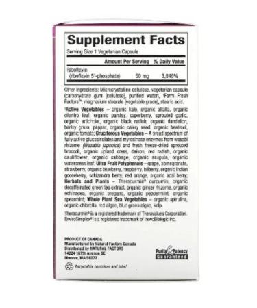 Natural Factors Vitamin B2 Riboflavin B2 - Buy Online on GoSupps.com