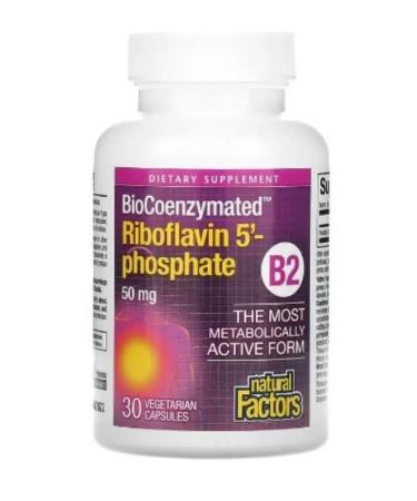 Natural Factors Vitamin B2 Riboflavin B2 - Buy Online on GoSupps.com