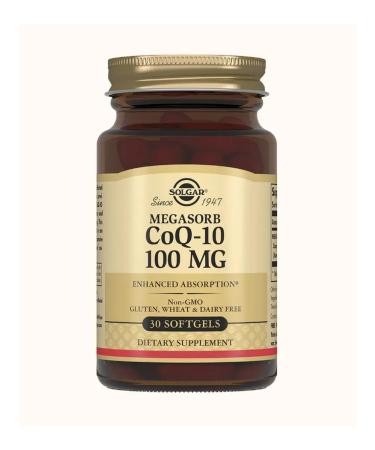 SOLGAR Coenzyme Q10 100 mg 30 capsules - Buy Online on GoSupps.com