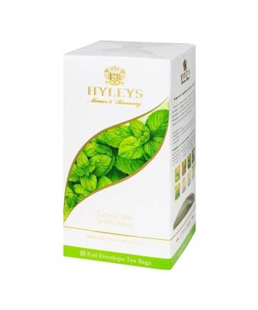 HYLEYS Green tea with mint 25 packs - Buy Online on GoSupps.com