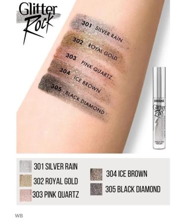 LUXVISAGE Eye shadows liquid glitter Glitter Rock tone 304 - Buy Online on GoSupps.com