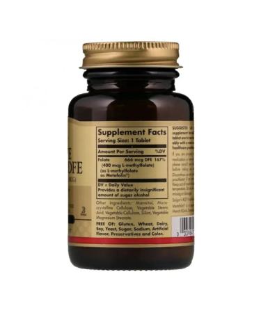 Methylphulatory 400mkg metapolin Solgar 50 tablets - Buy Online on GoSupps.com