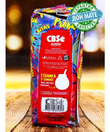 CBSe Jerba Mate Energia Guarana 500g - Buy Online on GoSupps.com