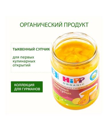 Hipp "Pumpkin cream-cream" from 8 months 6x190g - Buy Online on GoSupps.com