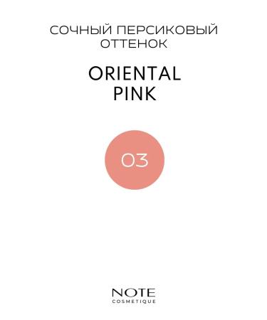NOTE Cosmetics Facial blush baked 03 Oriental Pink 10 gr. - Buy Online on GoSupps.com