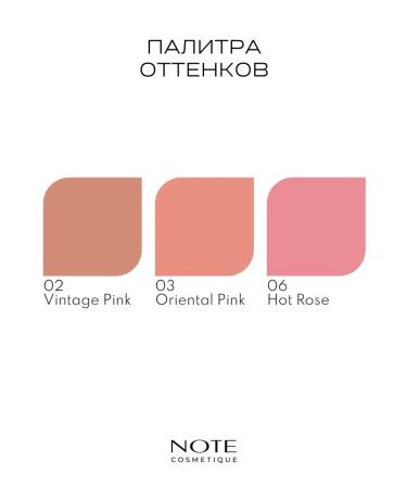 NOTE Cosmetics Facial blush baked 03 Oriental Pink 10 gr. - Buy Online on GoSupps.com