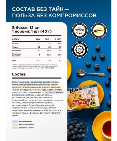 BombBar Protein cookies without sugar Assort No. 2 mini 3pc x 40g - Buy Online on GoSupps.com